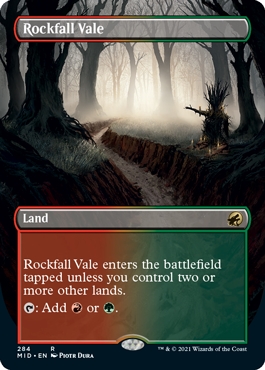 Rockfall Vale Innistrad- Midnight Hunt Alternate Art